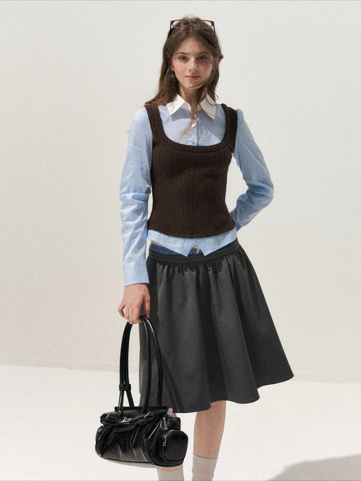 Ballet Pleated A Line Skirt
