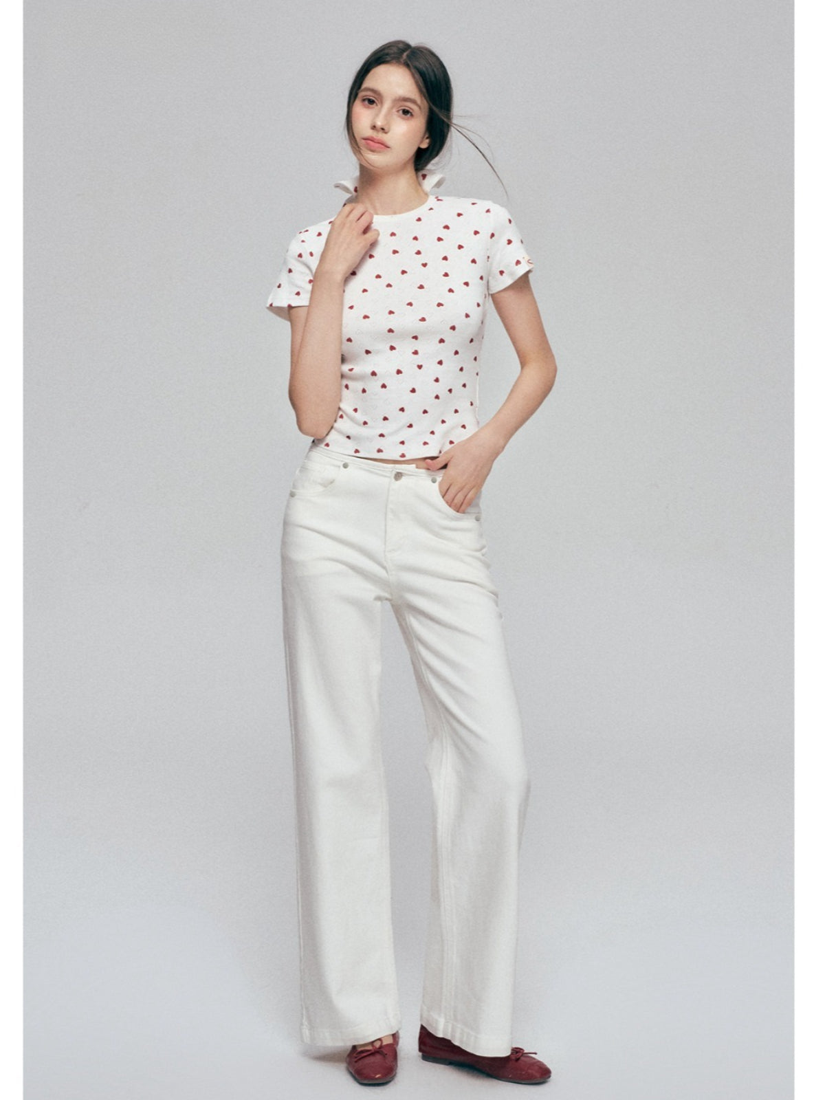 Washed Wide Leg Jeans