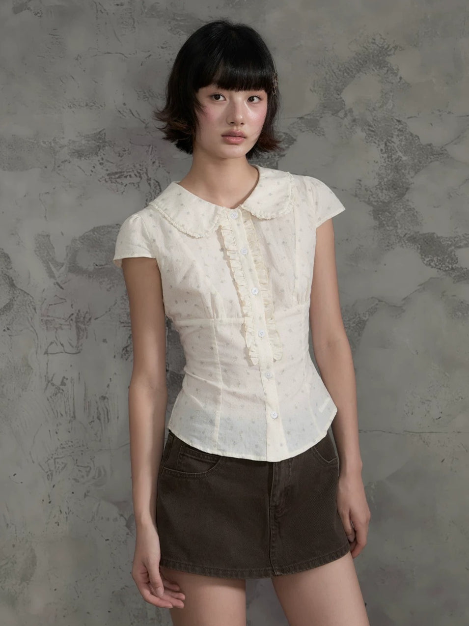 Floral Ruffle Blouse