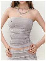 Star Beaded Ruffled Bandeau & Skirt Set