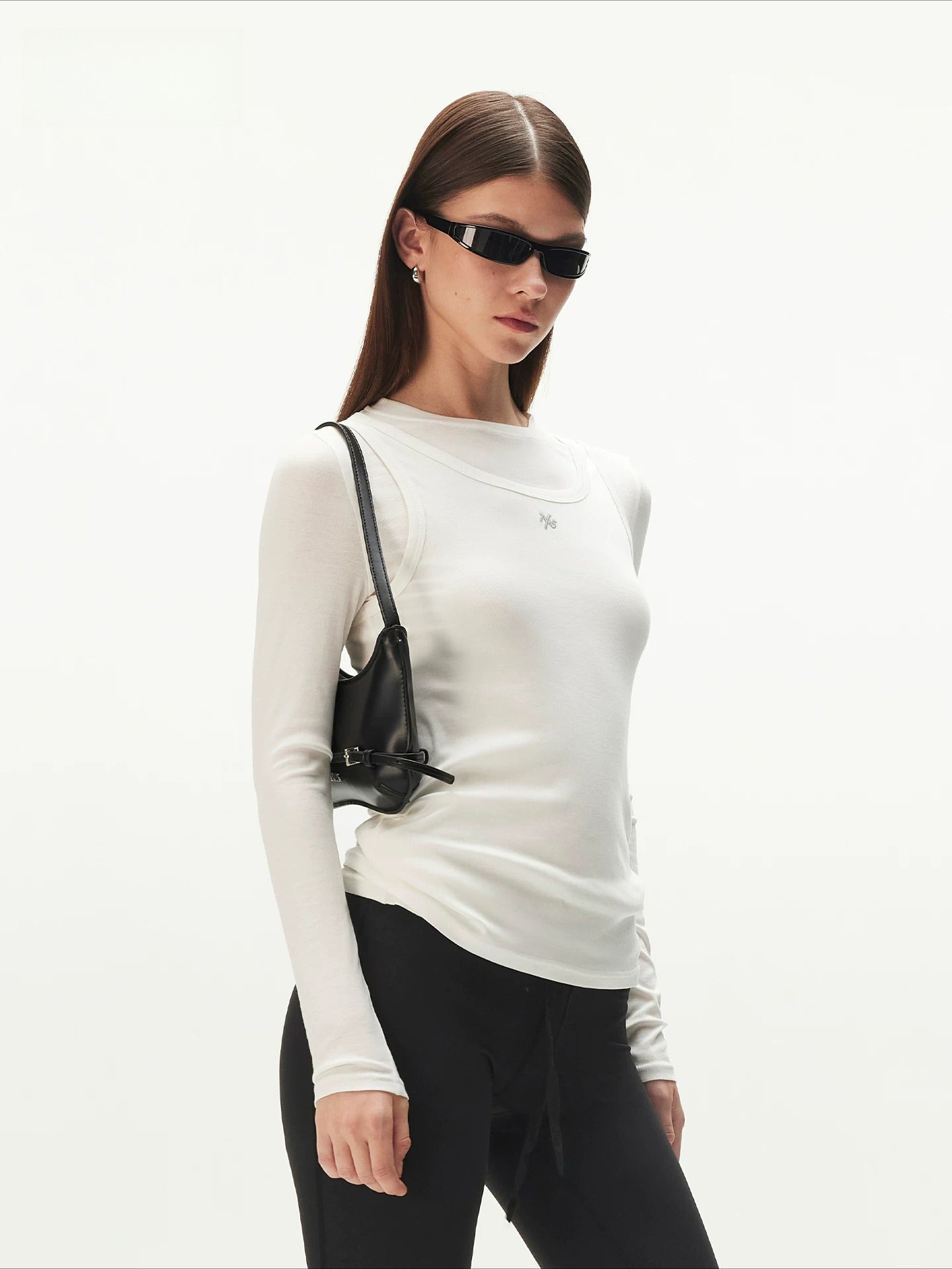 Mock-Layer Long Sleeve Tee