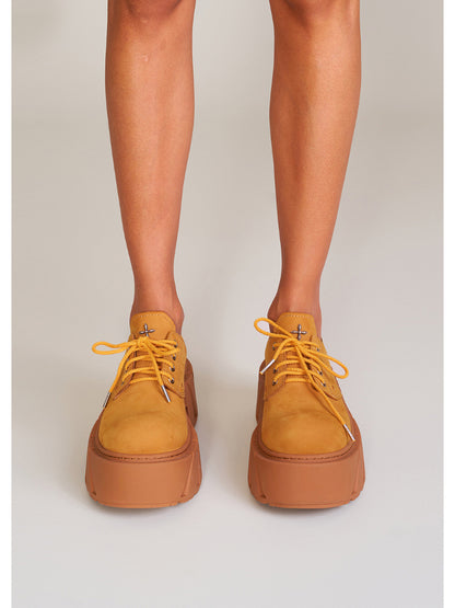 Future Mirage Leather High Heel Derby Snow Mountain