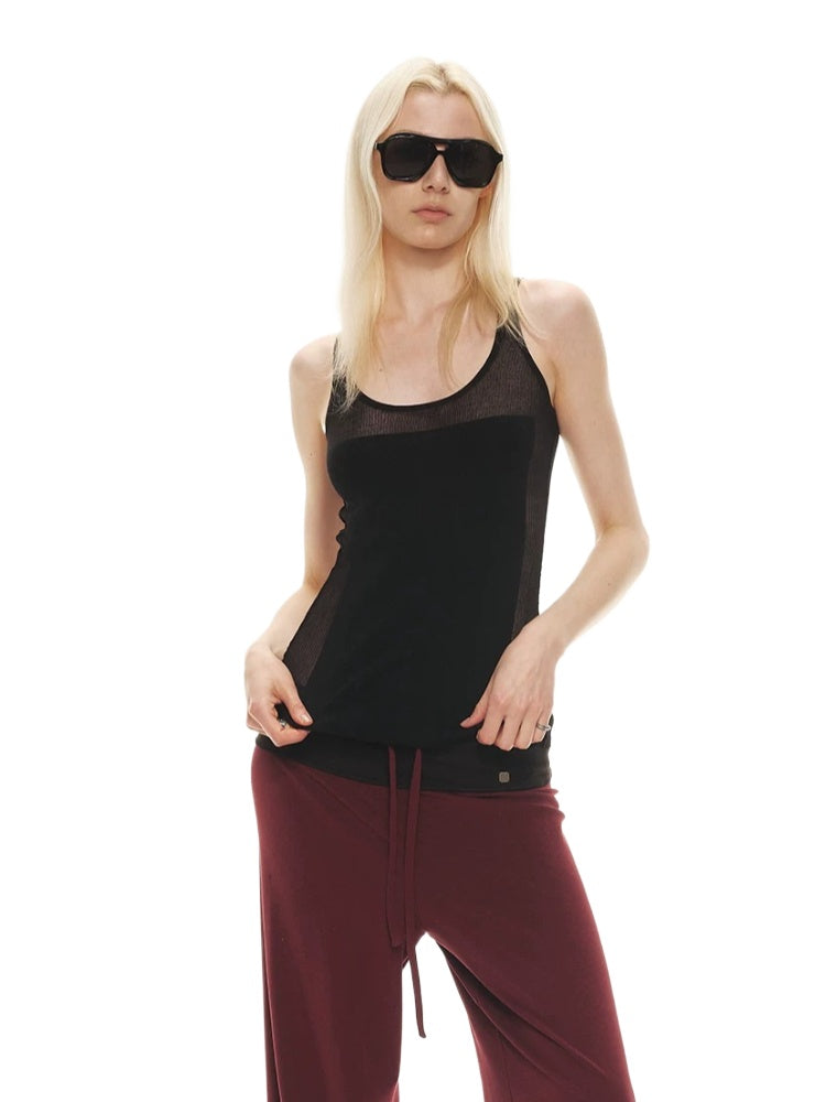 Sheer Wool Knit Tank