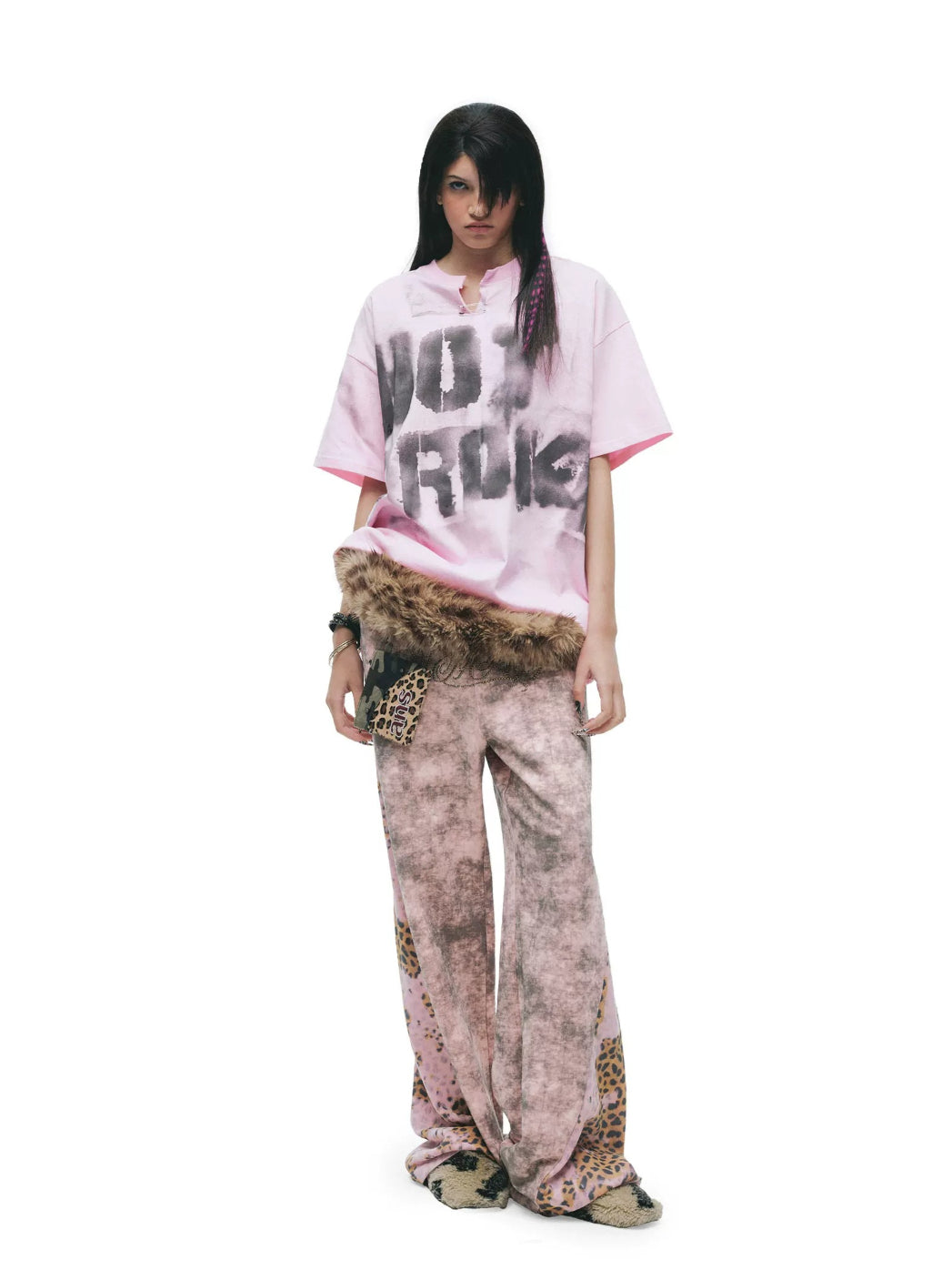 Tie-Dye Distressed Sweatpants