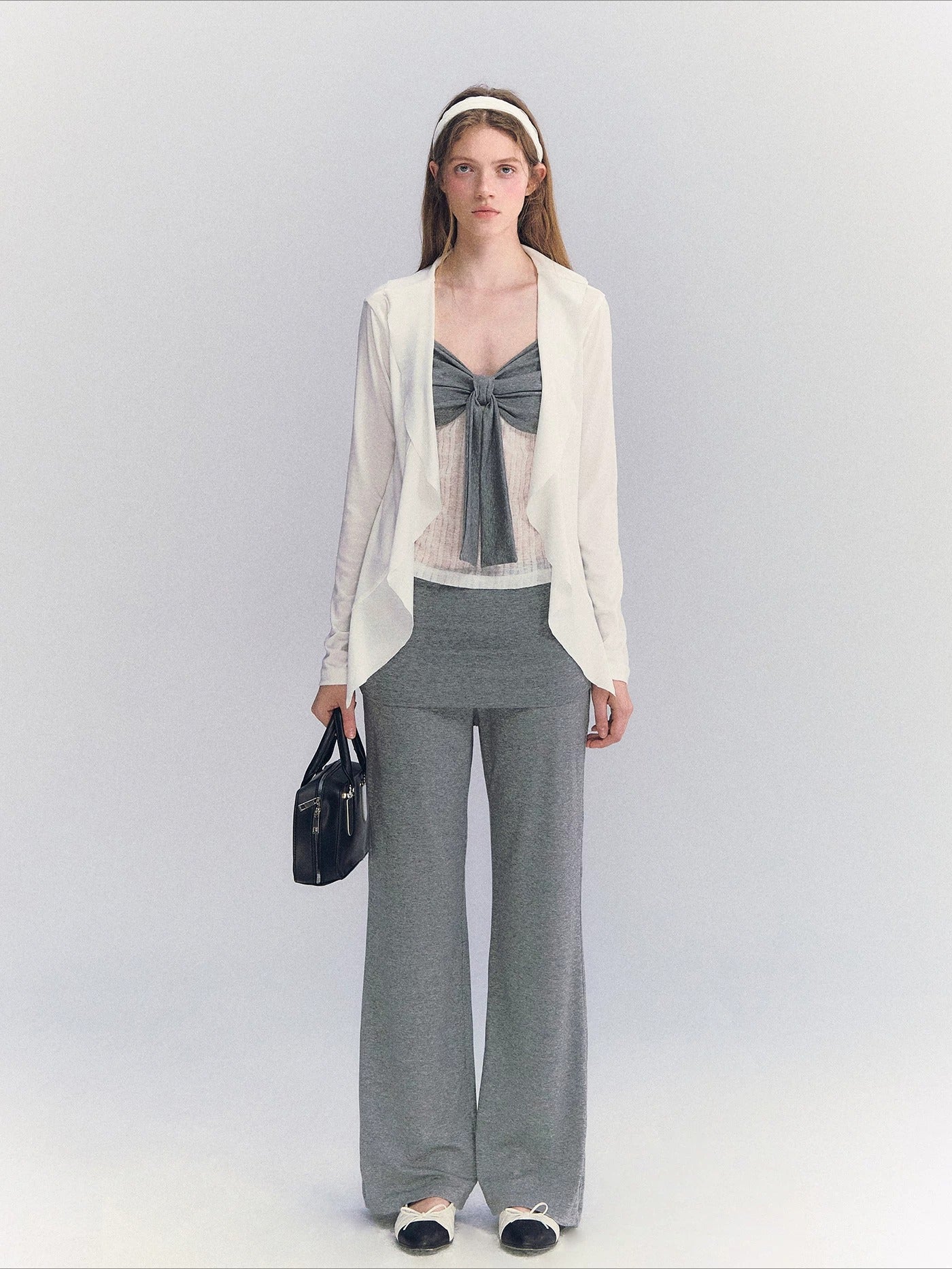 Foldover Straight Pants