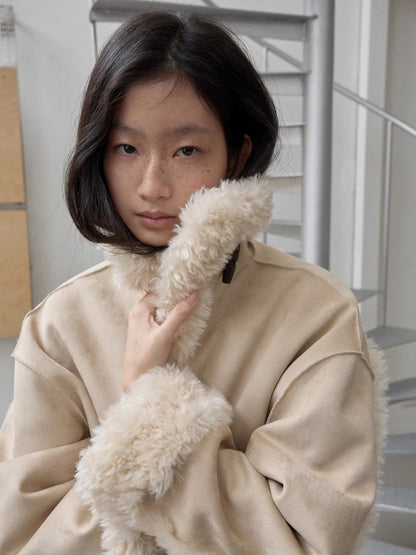 Reversible Shearling Suede Jacket