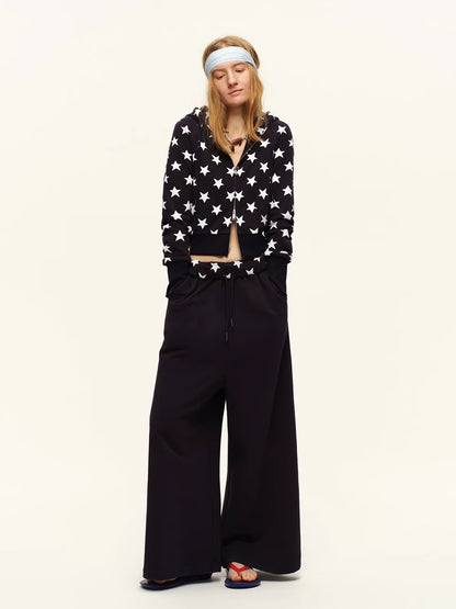 Star Print Hoodie Set