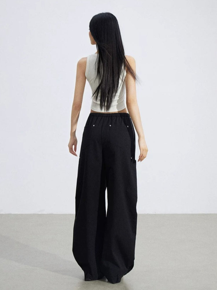 Pleated Utility Pants