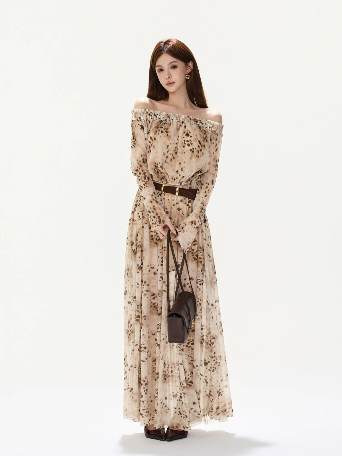 Leopard Mesh Dress
