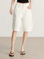 Cargo Denim Bermuda Shorts