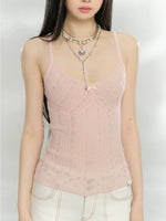 Knit Cardigan Camisole Set