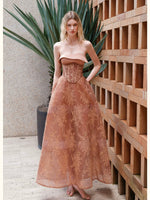 Collar Layered Tulle Mini Dress