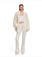 Polar Ribbed Wool Knit Pants