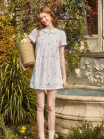 Linen Embroidered Three-Piece Set