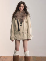 Faux Fur Shoulder Wrap / Vest / Belt