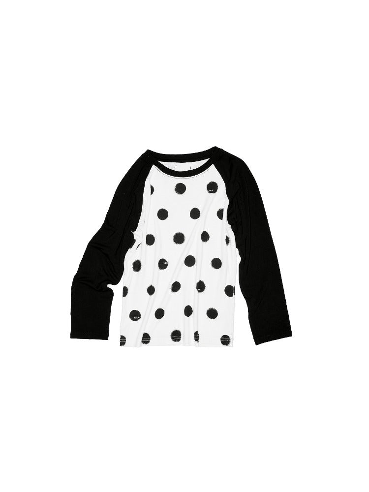 Polka Dot Raglan T-shirt