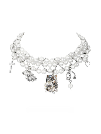 Spercial-shaped Baroque Pearl Collar