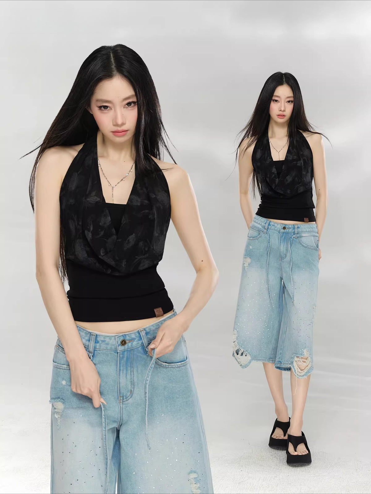 Draped Halter Camisole