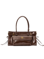 Vintage Oil-Waxed Leather Tote Bag