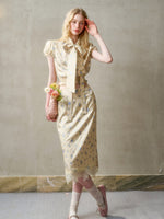 Lazy Shirt Lace Dress Set