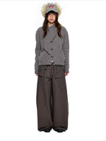 Drawstring Wide Leg Pants