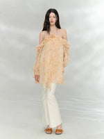 Ruffle Halter Maxi Dress