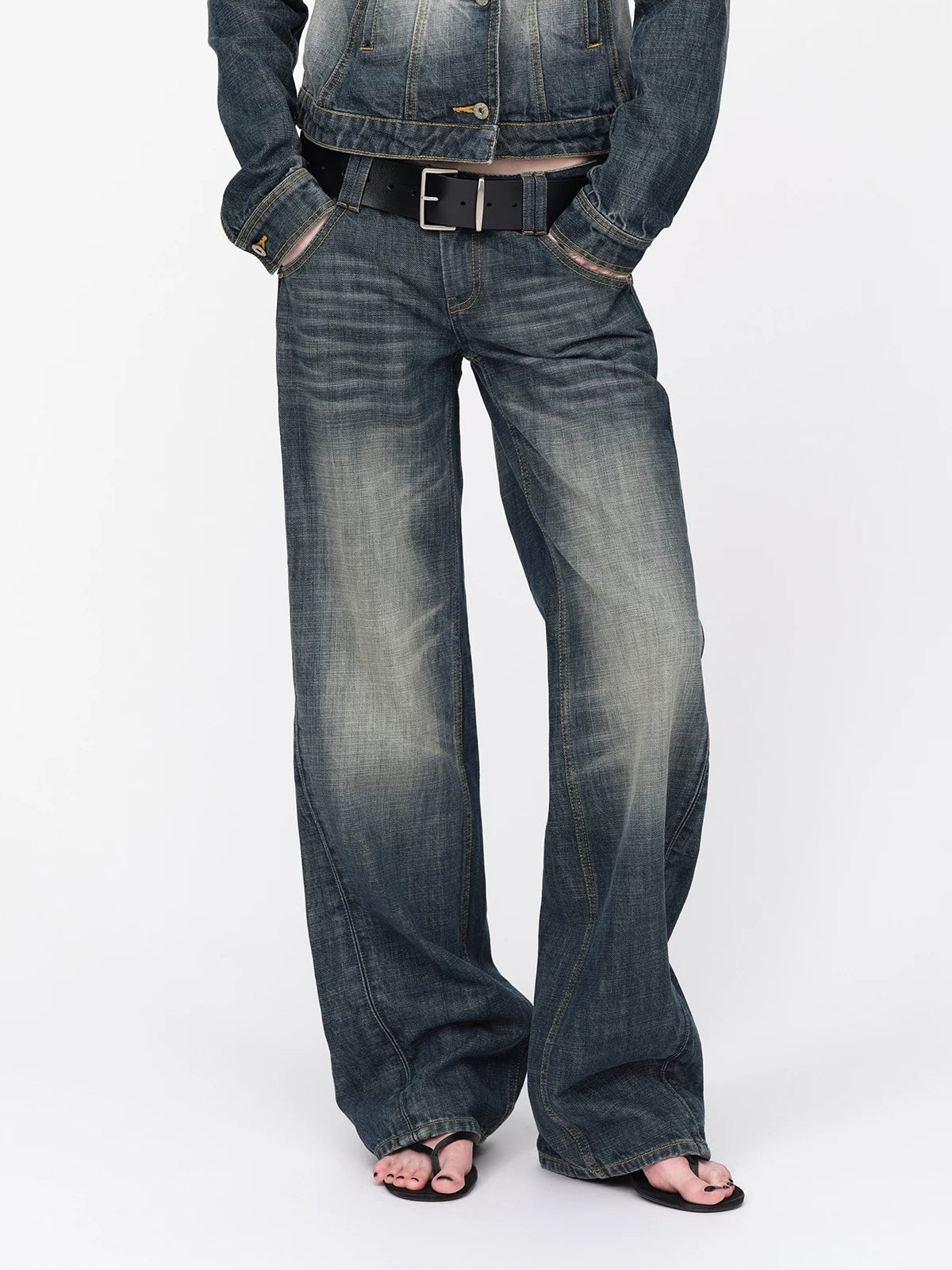 Vintage Wave Washed Jeans