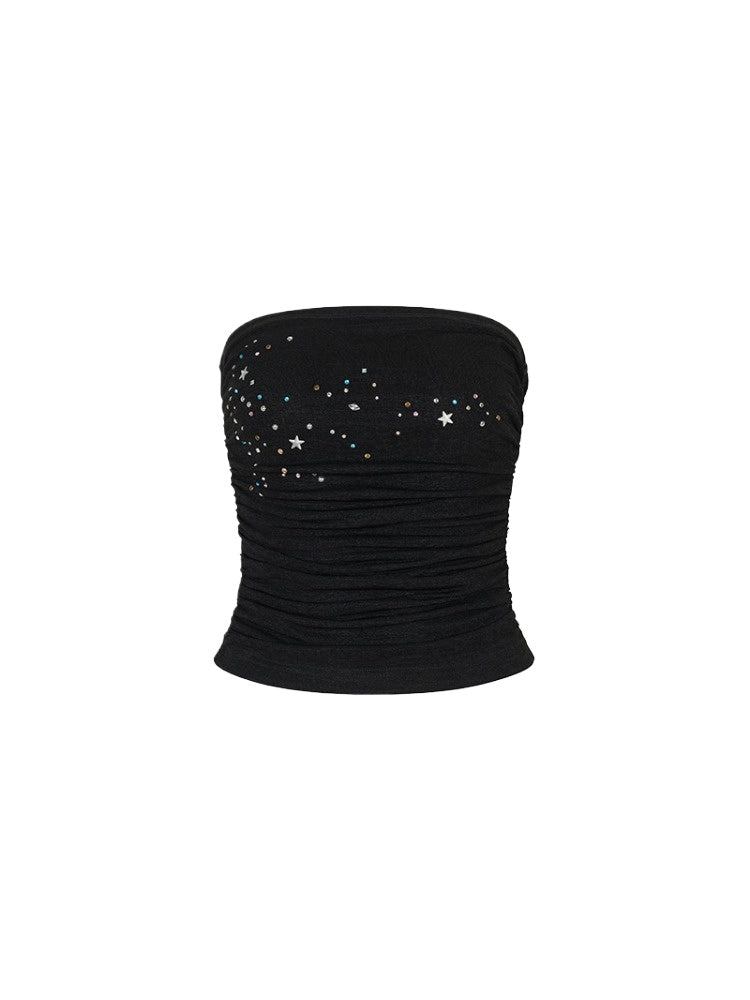 Star Beaded Ruffled Bandeau &amp; Skirt Set
