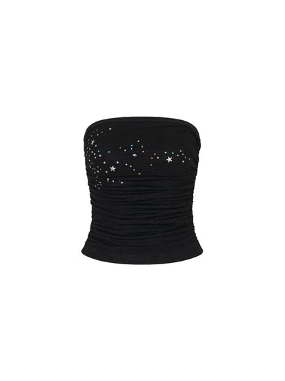 Star Beaded Ruffled Bandeau &amp; Skirt Set
