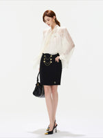 Medal Chain Mini Skirt