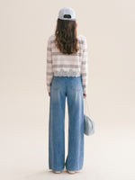 French Lace Wide Leg Jeans