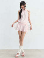 Textured Halter Dress