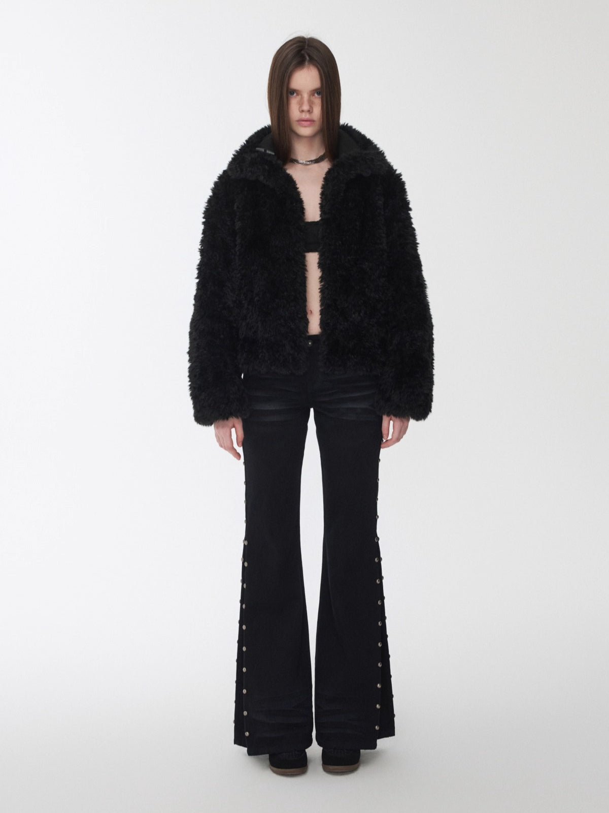 Reversible Shearling Suede Jacket