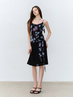 Ink Bloom Tie Strap Dress