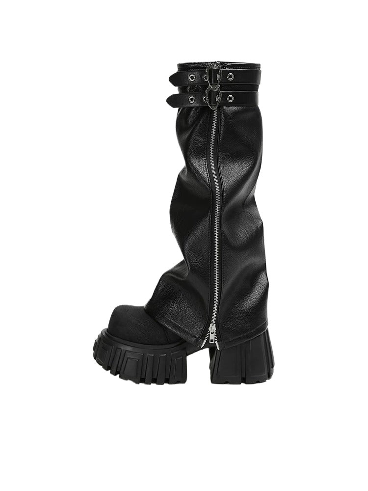 Platform Leg Warmers Boots