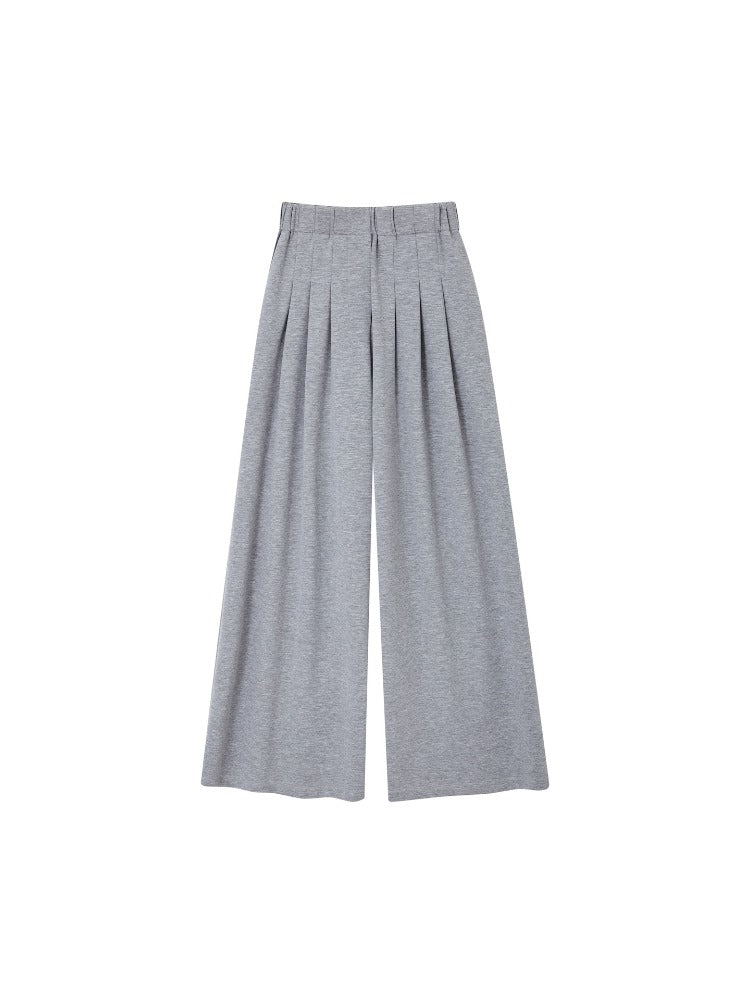 Off-Shoulder Irregular Blouse &amp; Pleated Pants Set