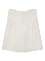 Tailored High Waist Bermuda Shorts