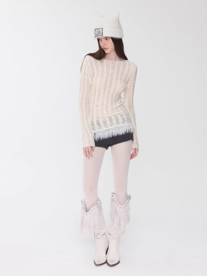 Fair Isle Pony Jacquard Knit Short Cardigan &amp; Shorts Set