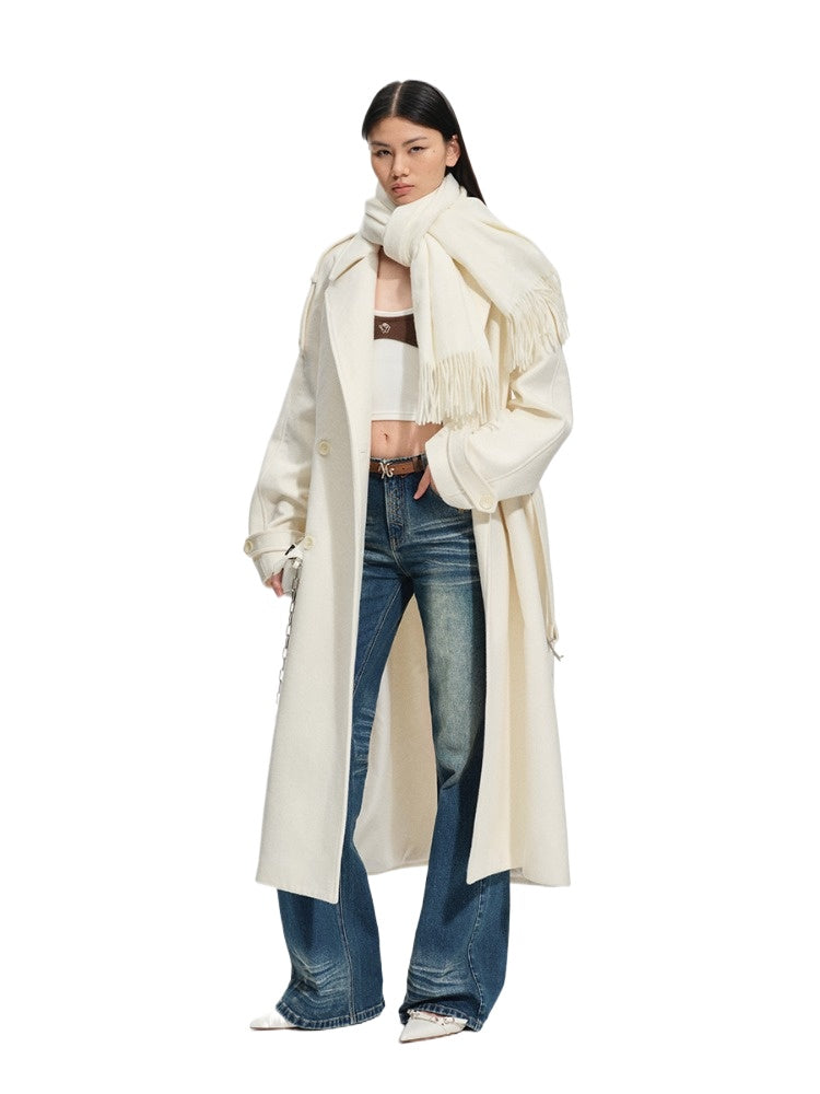 Classic Vicuna Wool-Blend Coat