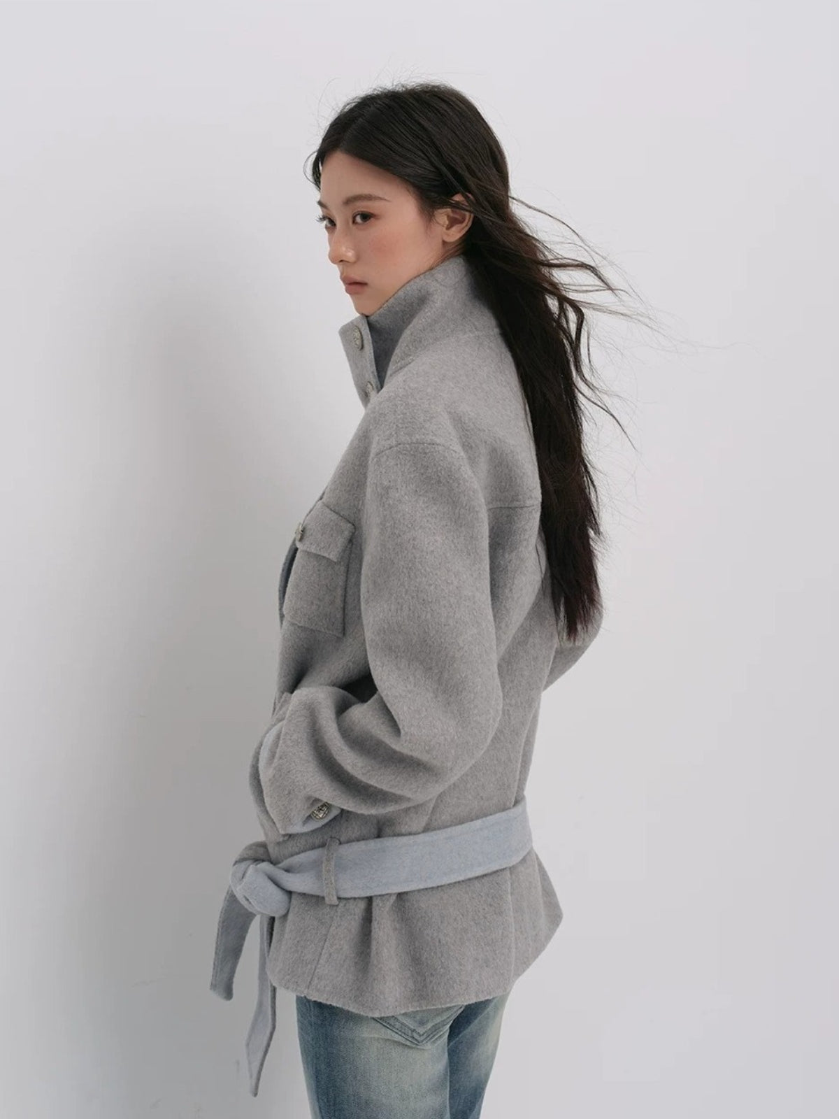 Urban Utility Wool Belted Coat