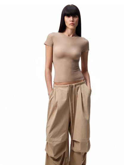 Washed-Distressed Balloon Work Pants