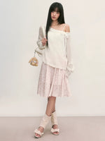 Floral A-Line Midi Skirt