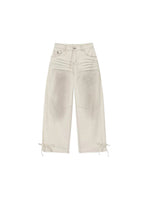Apricot Washed Denim Pants