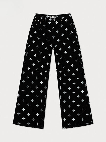 All-Over Print Tie-Dye Sports Paratrooper Pants
