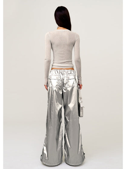 Waist-Cinching Slim Fit Thin Long - Sleeve Tunic
