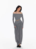 Tencel Wool Lace Waist Knit Dress