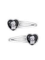 Cat &  Dog Heart Hair Clips