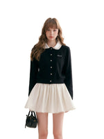Beaded Collar Cardigan