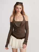 Off Shoulder Draped Top