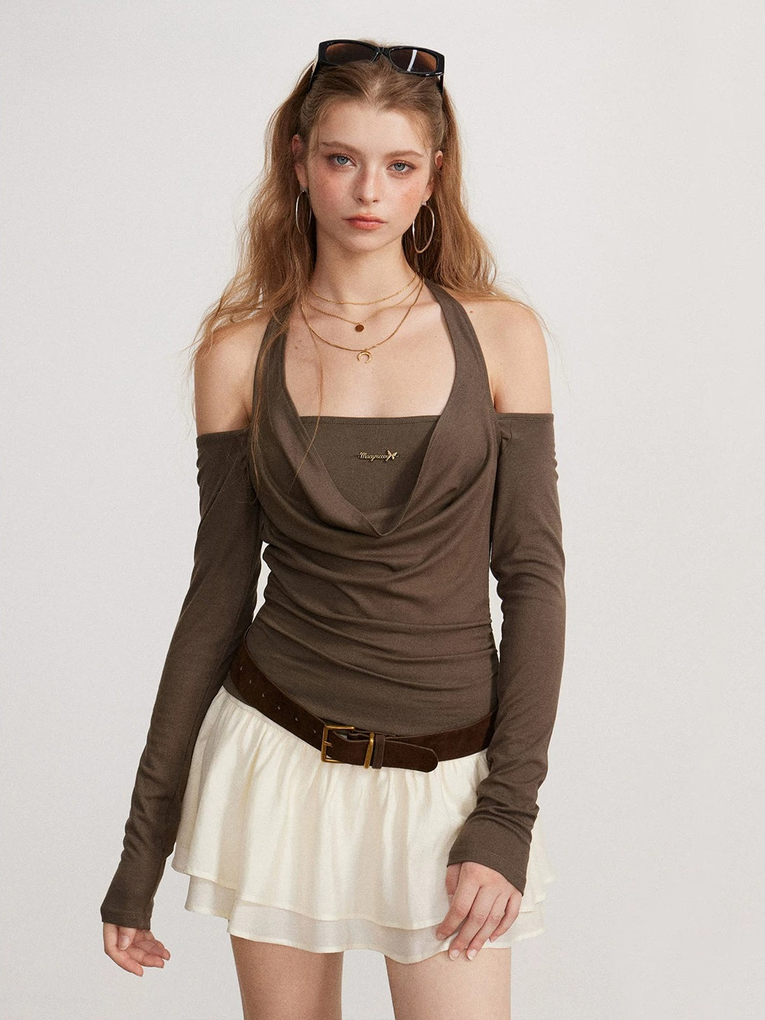 Off Shoulder Draped Top